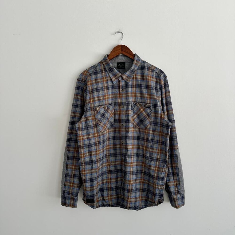 Vintage 2000s Oakley Button up Plaid Flannel Shirt